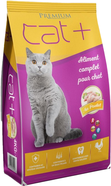 CROQUETTES CAT+ AU POULET - CAT PLUS | CAT + | ALIMENTATIONS POUR CHATS